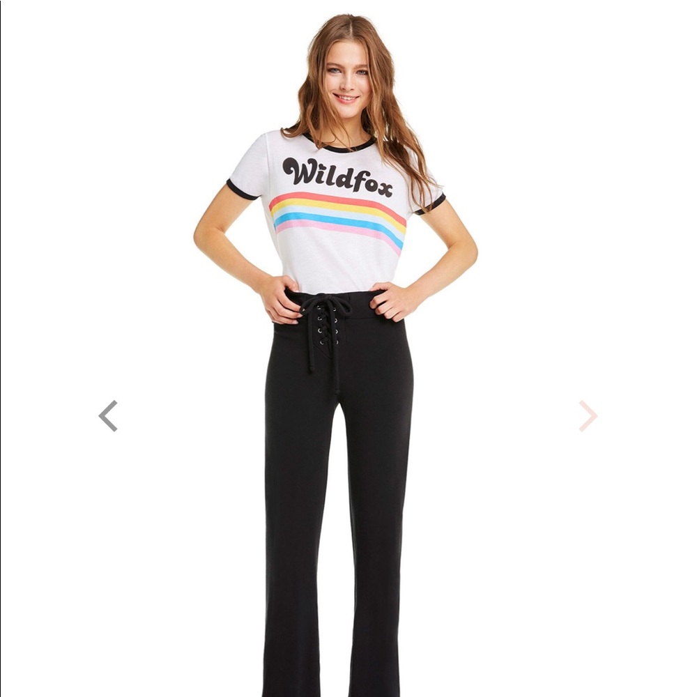 NWT WILDFOX Striped Johnny Ringer Tee - Picture 4 of 6